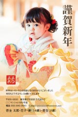 プレシャス♡様　年賀状印刷 UA-18 60枚 A-03 プレシャス♡様 年賀状印刷 UA-18 60枚 A-03 年賀状ならふみいろ年賀状 :